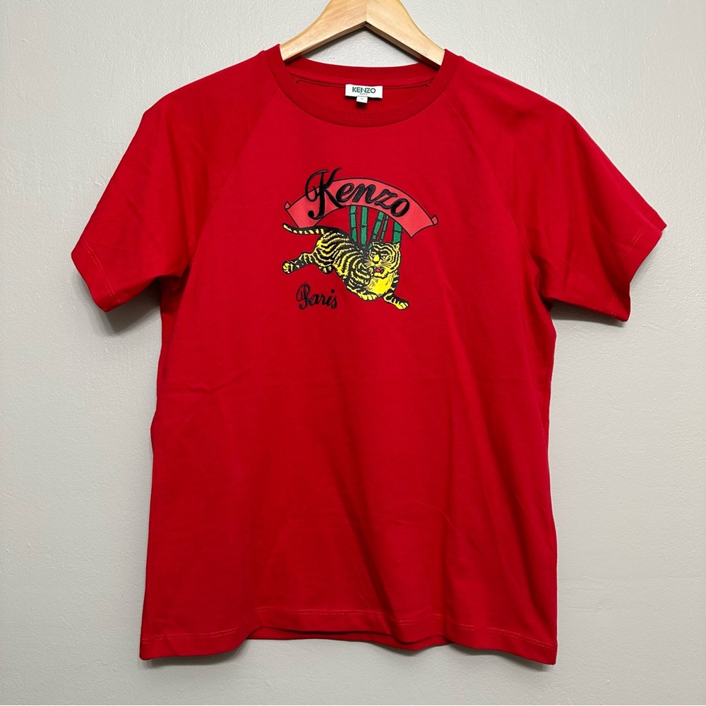 Kenzo Paris Jumping Tiger Graphic Tee